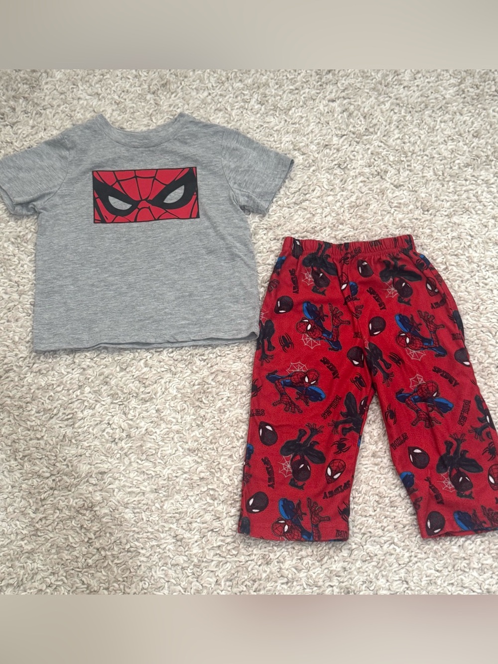 Marvel Spider-Man Toddler Pajama Set Bundle 2T 3T